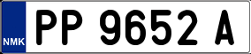 Trailer License Plate